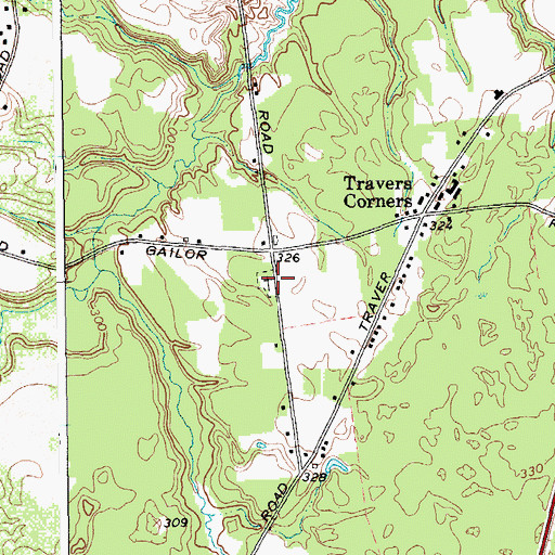 Topographic Map of Brick Church Cemetery, NY