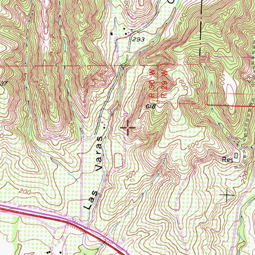 Topographic Map of Doty Pit, CA