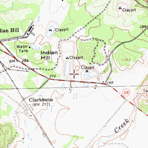 Topographic Map of Dosch Pit, CA