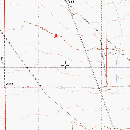 Topographic Map of Dillon Road Pit, CA