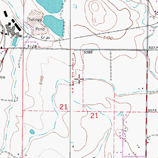 Topographic Map of Dry Creek Ditch, CO