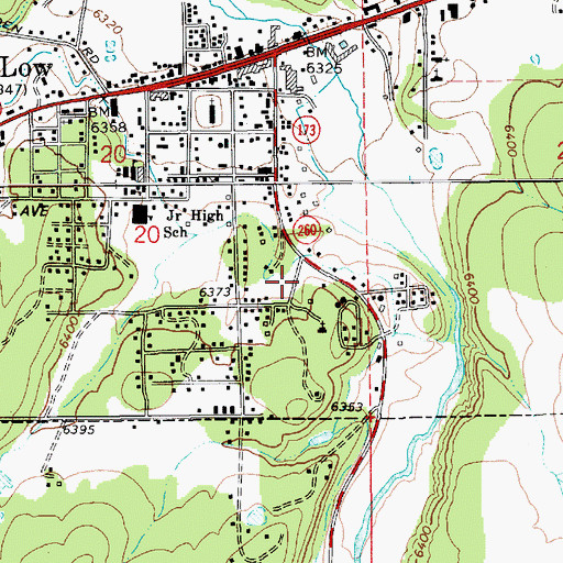 Topographic Map of Saint Rita Catholic Church, AZ