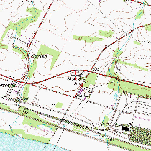 Topographic Map of Reich Poultry Farm, PA