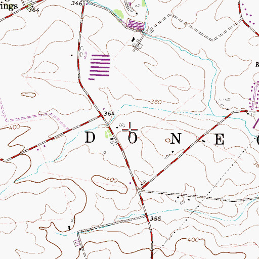 Topographic Map of Vogt Farm, PA