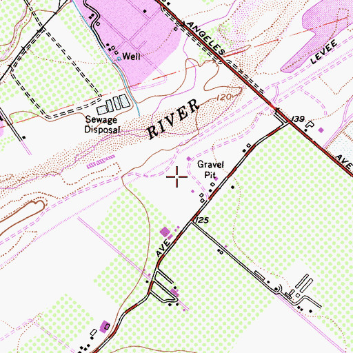 Topographic Map of El Rio Pit Number 2, CA