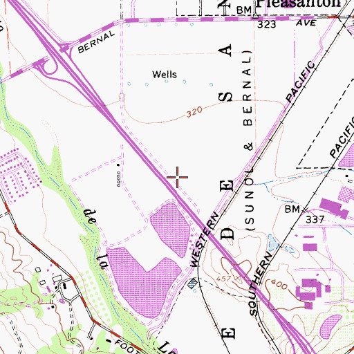 Topographic Map of Eliot Pit, CA