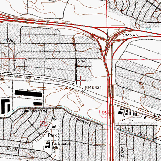 Topographic Map of Magnolia, CO