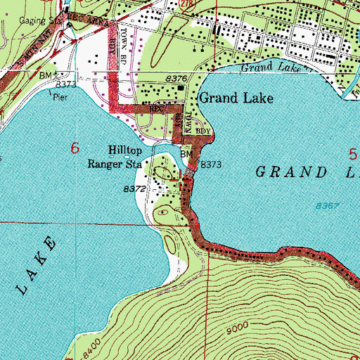 Topographic Map of The Outlet, CO