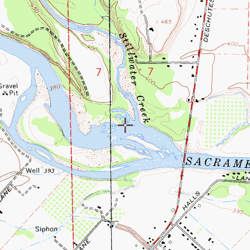 Topographic Map of Stillwater Creek, CA