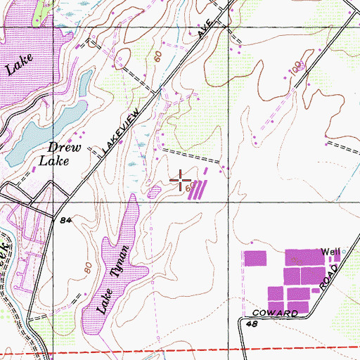 Topographic Map of Glaum Egg Ranch, CA