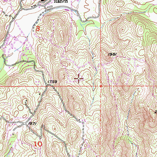 Topographic Map of Fluegge Egg Ranch, CA