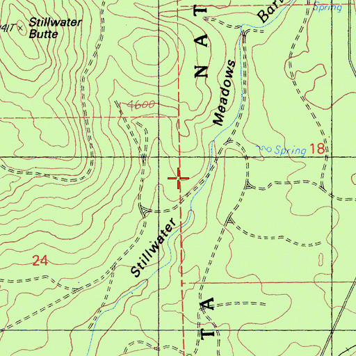 Topographic Map of Stillwater Meadows, CA