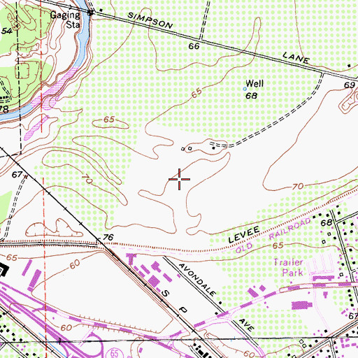 Topographic Map of Garcia Pit, CA