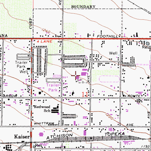 Topographic Map of Golden Fresh Egg Ranch, CA