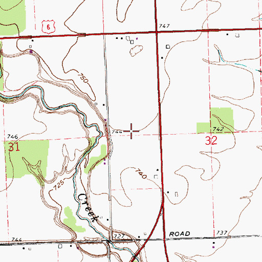 Topographic Map of N and L Farms, OH