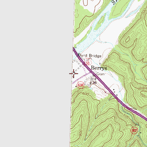 Topographic Map of Idlewild River Farm, VA