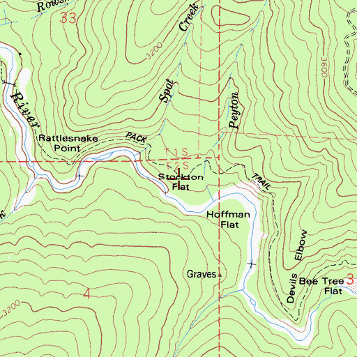 Topographic Map of Stockton Flat, CA