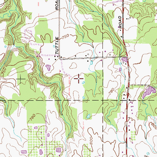 Topographic Map of Geneva Landfill, OH