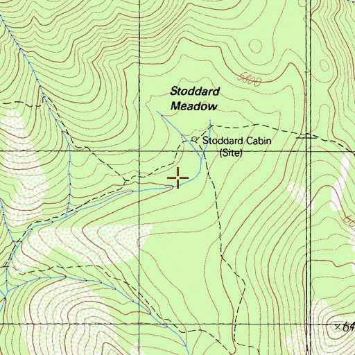 Topographic Map of Stoddard Cabin, CA