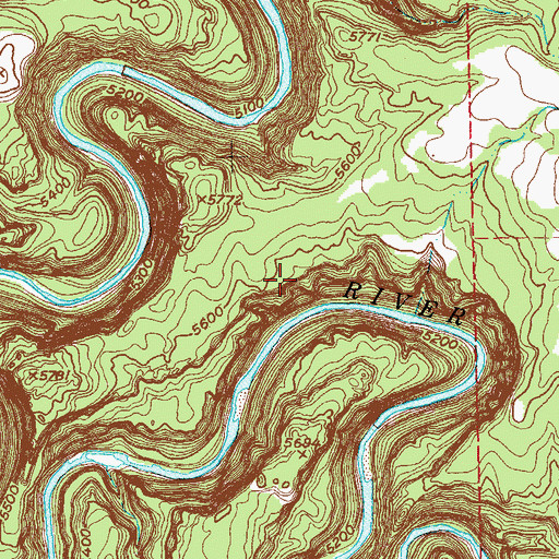 Topographic Map of Dolores River Arch, CO