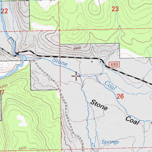 Topographic Map of Stone Coal Valley, CA