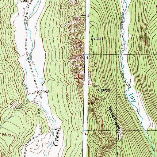 Topographic Map of Rhodas Arch, CO