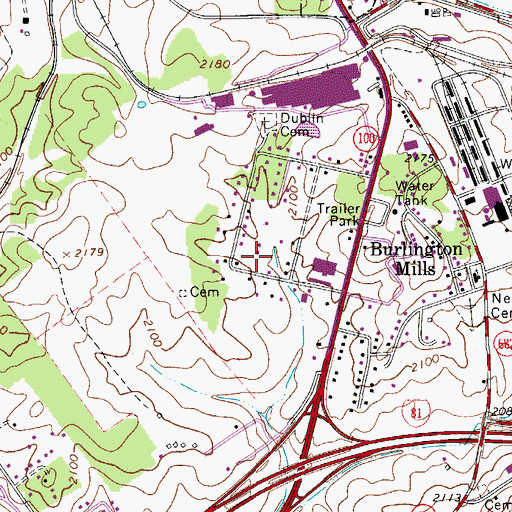 Topographic Map of Allison's Greenhouse, VA