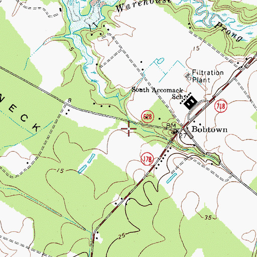 Topographic Map of Bobtown Nursery, VA