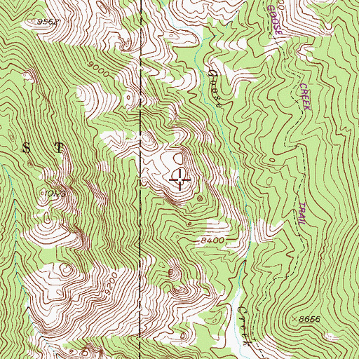 Topographic Map of Harmonica Arch, CO
