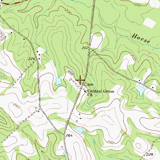 Topographic Map of Neily, GA