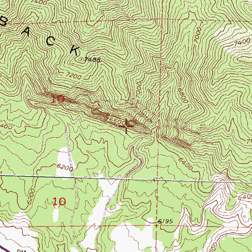Topographic Map of Rifle Arch, CO