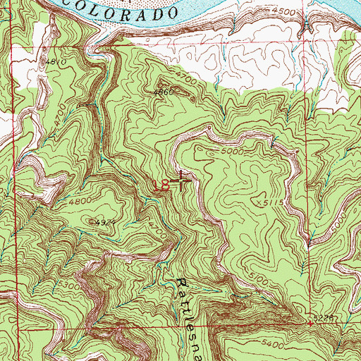 Topographic Map of Trail Arch, CO