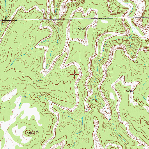 Topographic Map of Bulwark Arch, CO