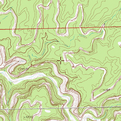 Topographic Map of Crown Arch, CO