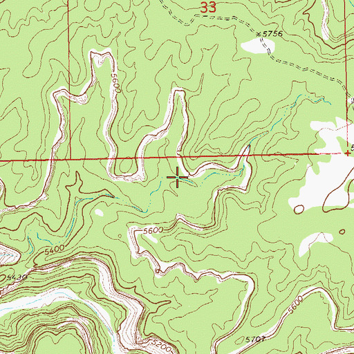 Topographic Map of Two Feathers Arch, CO