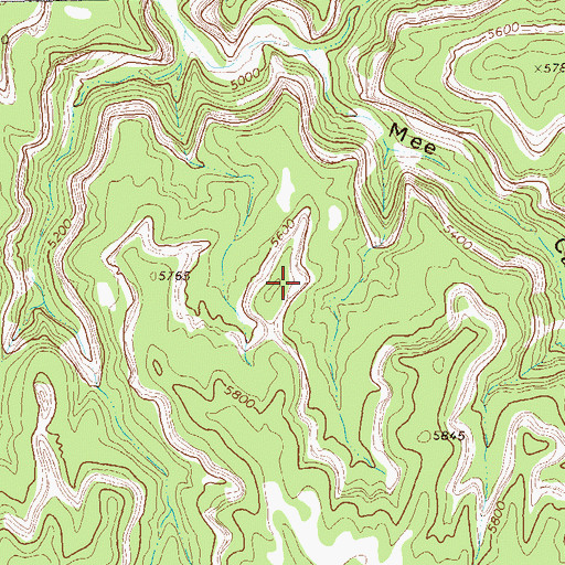 Topographic Map of Protractor Arch, CO