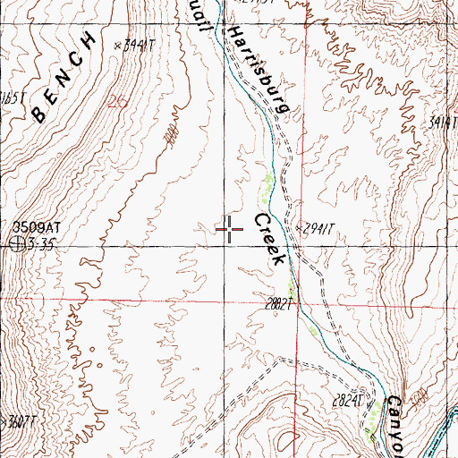 Topographic Map of Quail Creek Reservoir, UT
