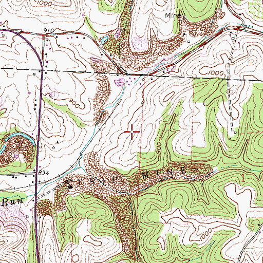 Topographic Map of Coshocton Landfill, OH