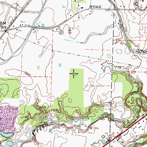 Topographic Map of Lorain County Landfill, OH