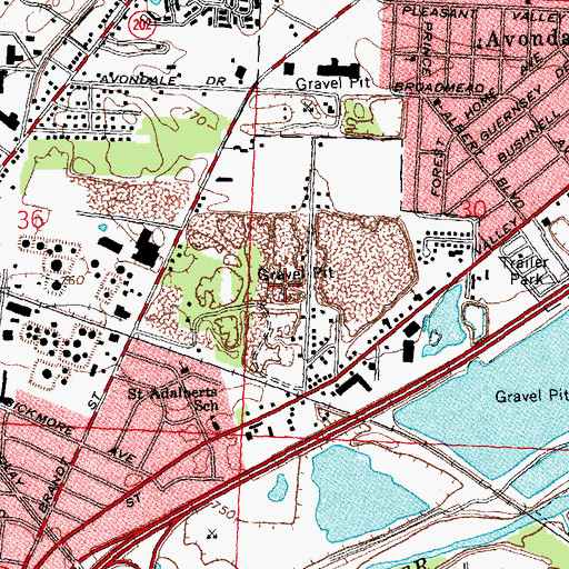 Topographic Map of North Sanitary Landfill, OH