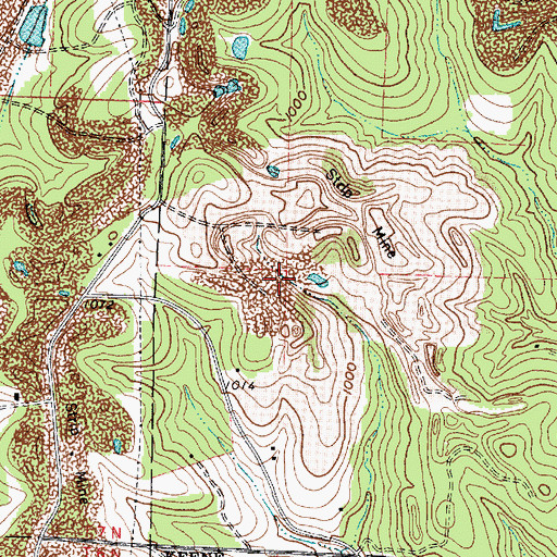 Topographic Map of Mill Creek Landfill, OH