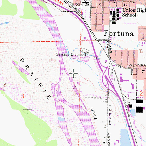 Topographic Map of Hansen Pit, CA