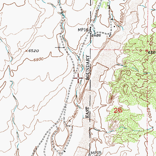 Topographic Map of CCC Spring, NM