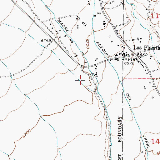 Topographic Map of Tagging Trick Tank, NM