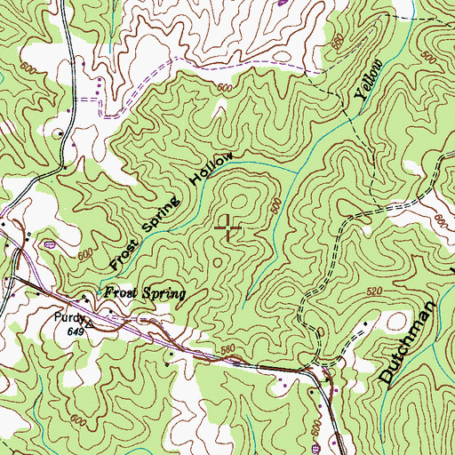 Topographic Map of McNairy County Landfill, TN