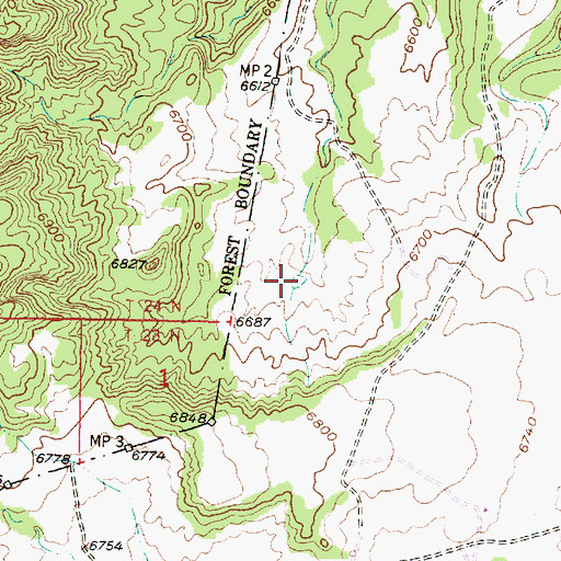 Topographic Map of Intermittent Tank, NM
