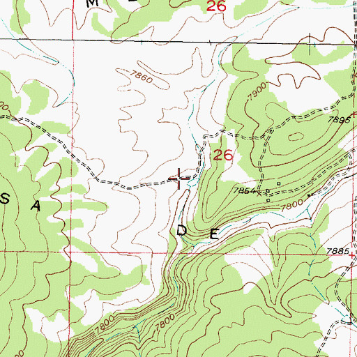 Topographic Map of Joaquin Tank, NM