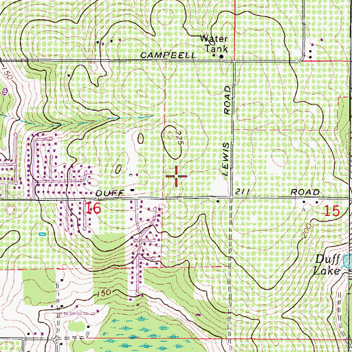 Topographic Map of Northside Baptist Church, FL