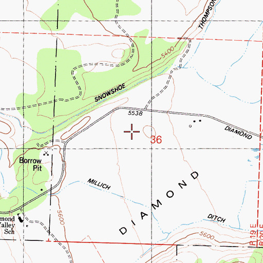 Topographic Map of Heise Boulder Quarry, CA