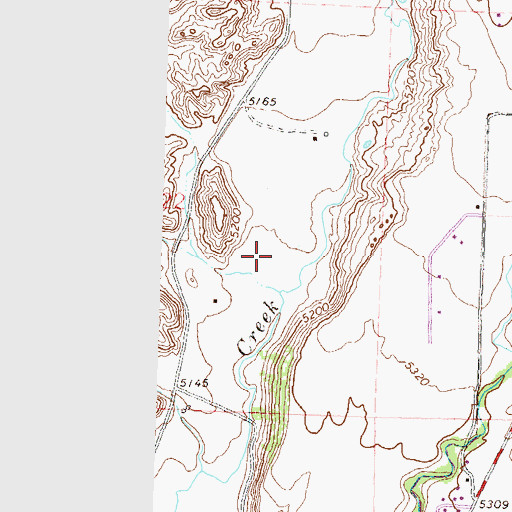 Topographic Map of Adobe Buttes Sanitary Landfill, CO